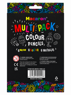MACARON MULTI PACK COLOR PENCILS - 18 PCS