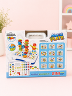 Magic Plate 2-in-1 Gears Building & Puzzle Assembly Set