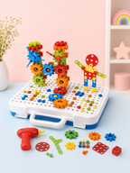 Magic Plate 2-in-1 Gears Building & Puzzle Assembly Set