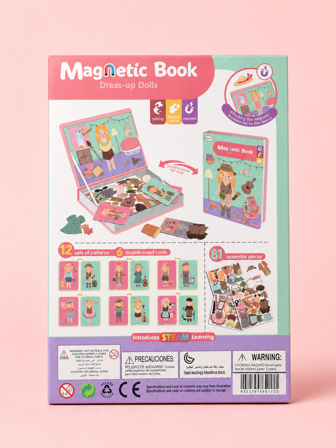 Magnetic Book – Dress-Up Dolls | 81 Pieces Secondary image