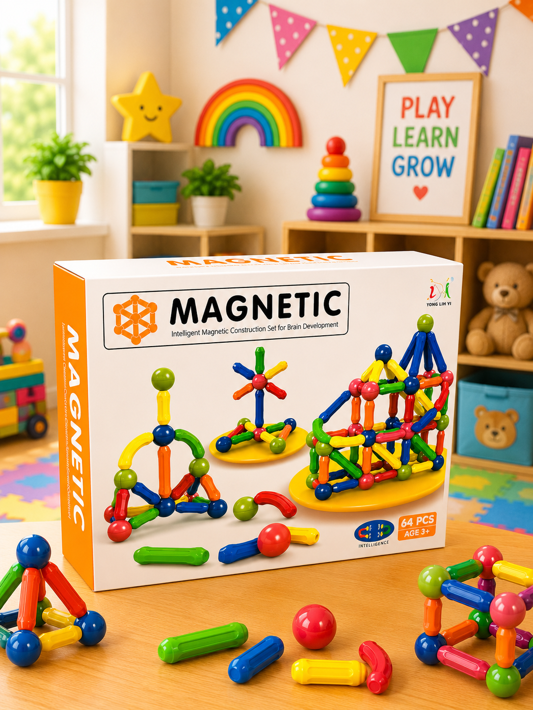 MAGNET STICKS - 64 PCS