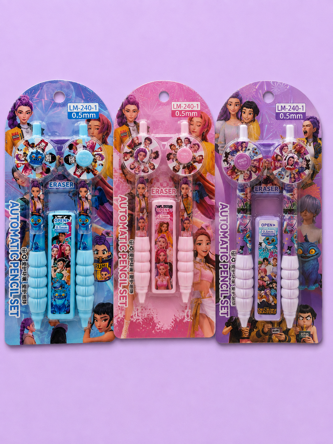 KPop Demon Hunters Mechanical Pencil Set – 0.5mm Main image