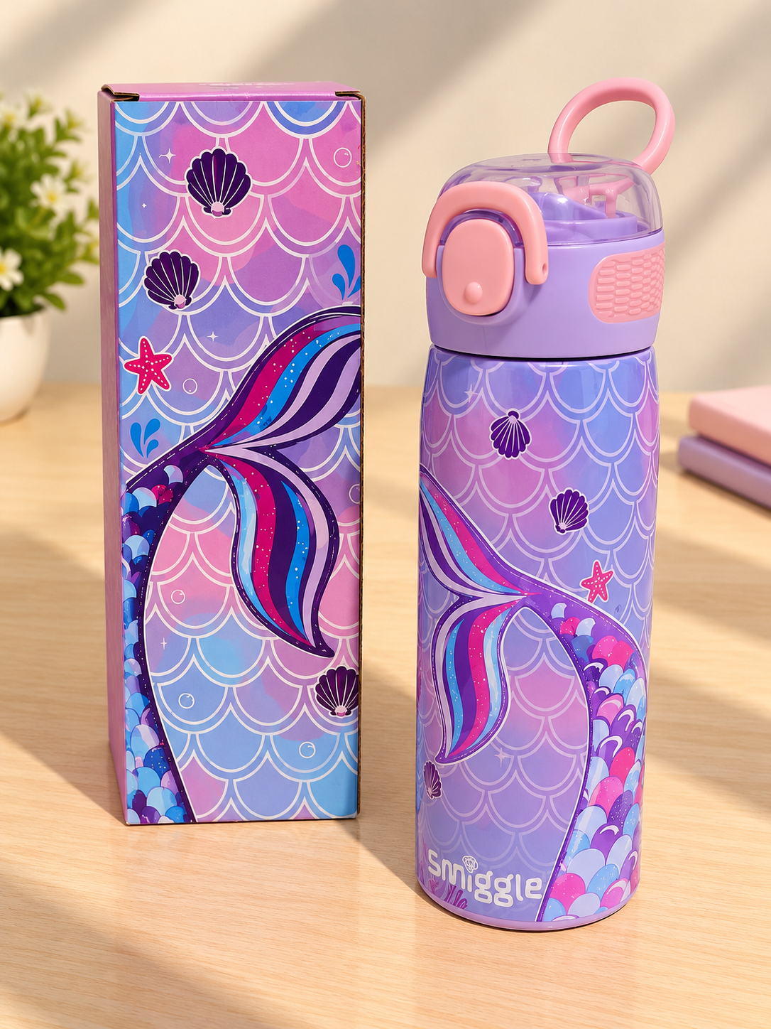 Smiggle Mermaid Insulated Water Bottle – 620 ml Main image