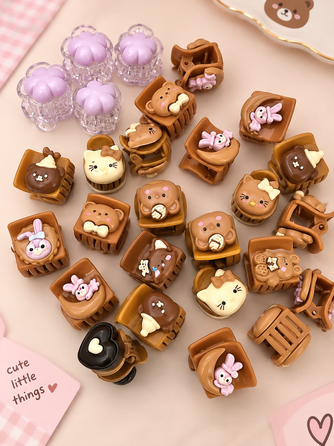Cute Animal & Flower Mini Hair Clips Secondary image