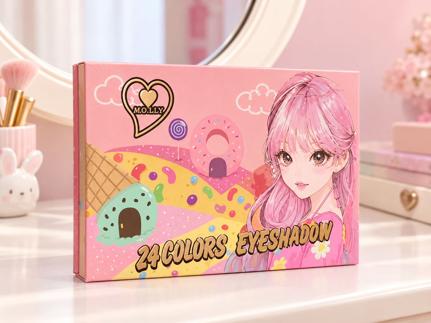 M.O.LLY 24 Colors Eyeshadow Palette Secondary image