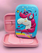 PENCIL POUCH 3D LARGE - UNICORN PURPLE
