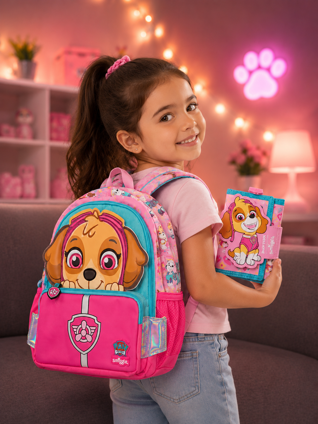 Smiggle Paw Patrol Backpack &amp; Wallet Set