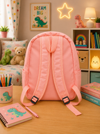 KIDS DINO BACKPACK - PINK (13.5 INCHES)