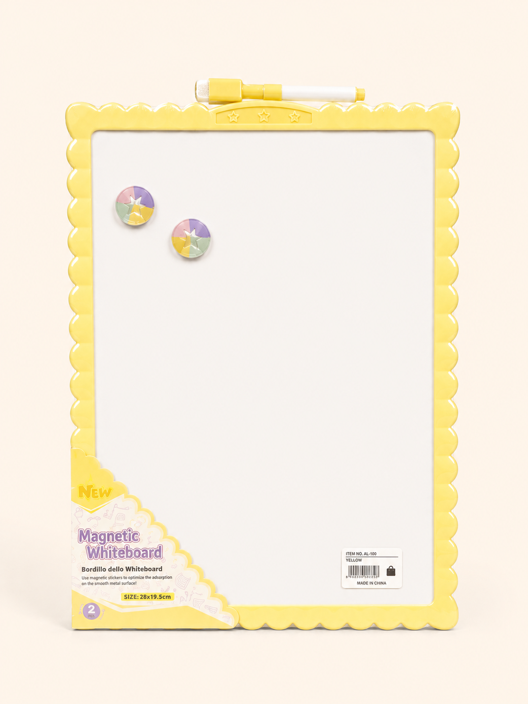 Double-Sided Magnetic Whiteboard