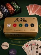 Professional Poker & Blackjack Set – 200 Chips with Gaming Mat