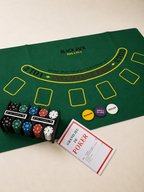 Professional Poker & Blackjack Set – 200 Chips with Gaming Mat