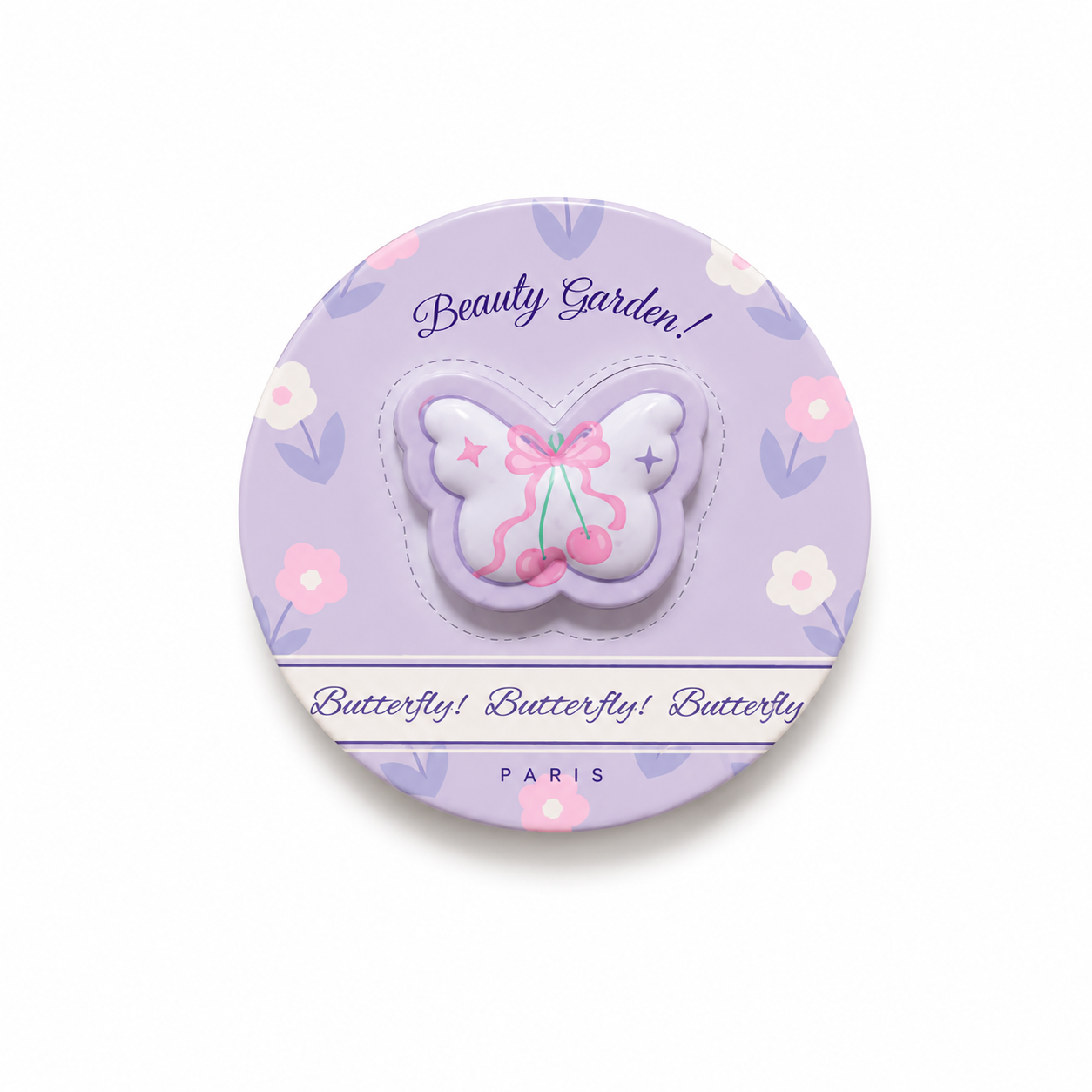 Butterfly Beauty Garden Pocket Mirror