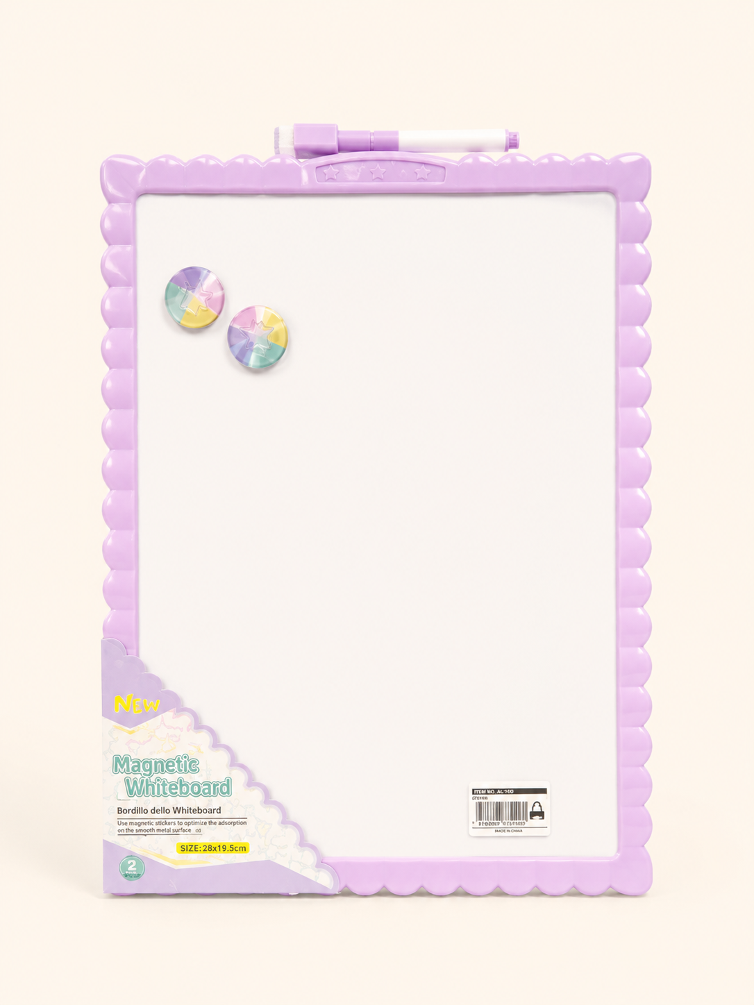 Double-Sided Magnetic Whiteboard