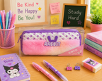 RABBIT FUR PENCIL CASE