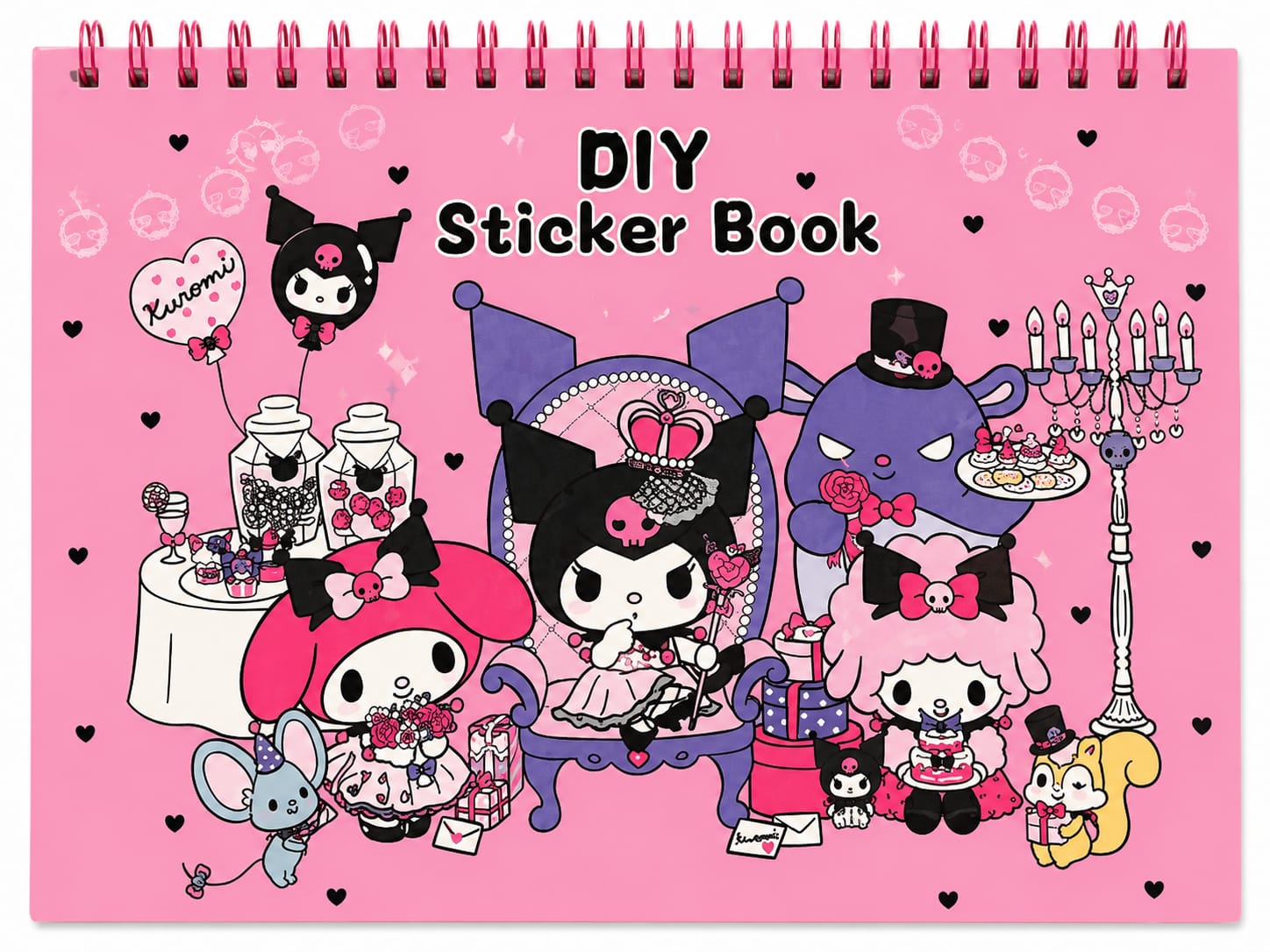 Sanrio DIY Sticker Book – 4 Cute Variants
