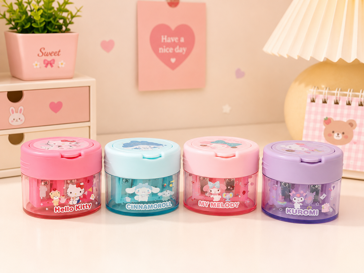 Sanrio 2-in-1 Double Hole Pencil Sharpener with Storage Main image