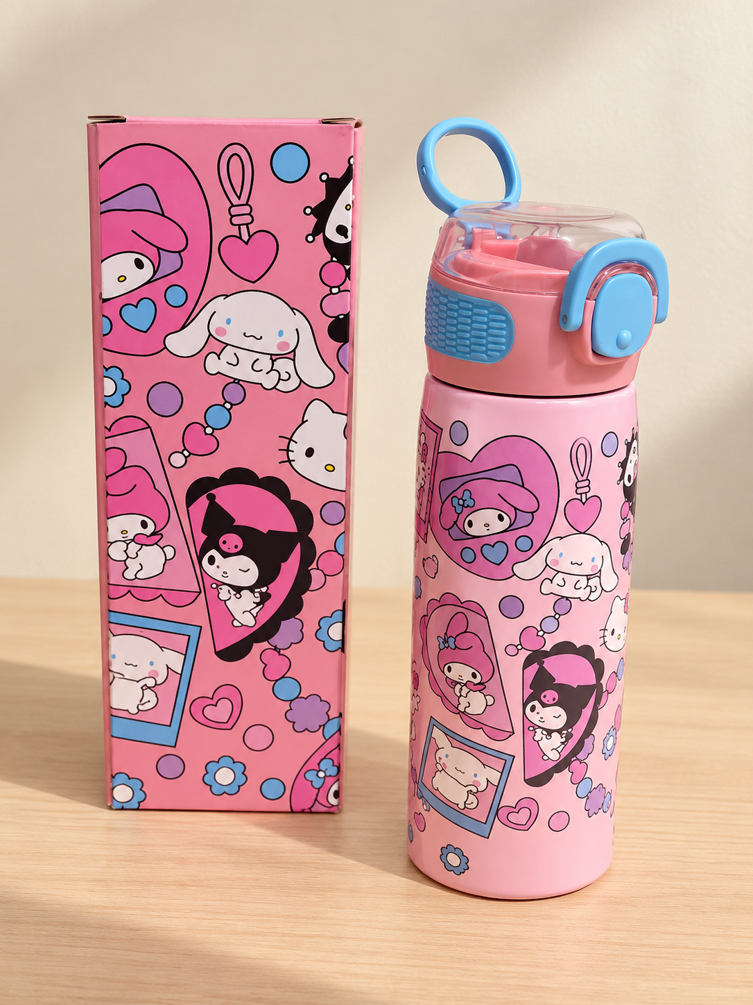 Sanrio Pink Water Bottle – 620 ml Main image