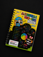 Scratch Art Spiral Notebook – Colorful Magic Drawing Book