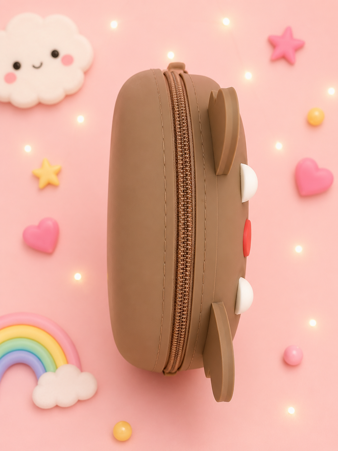 Cute Bear Silicone Crossbody Bag