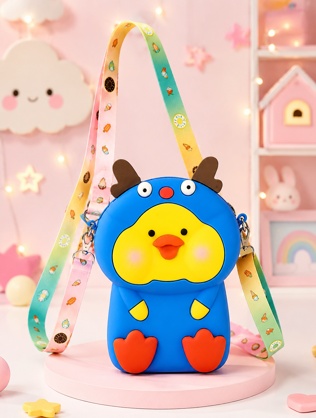 Cute Duck Silicone Crossbody Bag