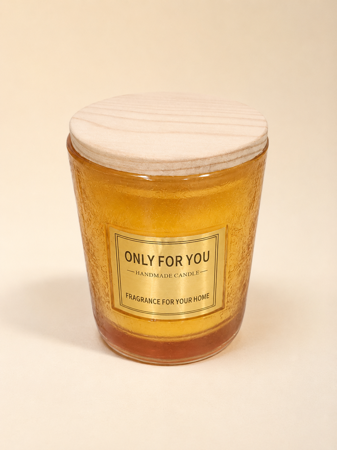 Only For You Handmade Scented Candle with Wooden Lid