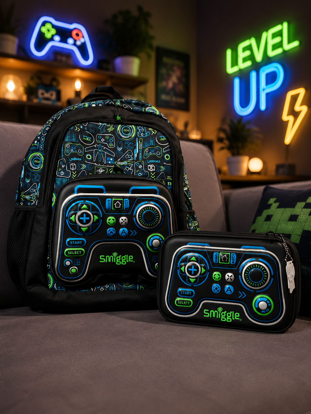 Smiggle Gamer bag and pencil case deal