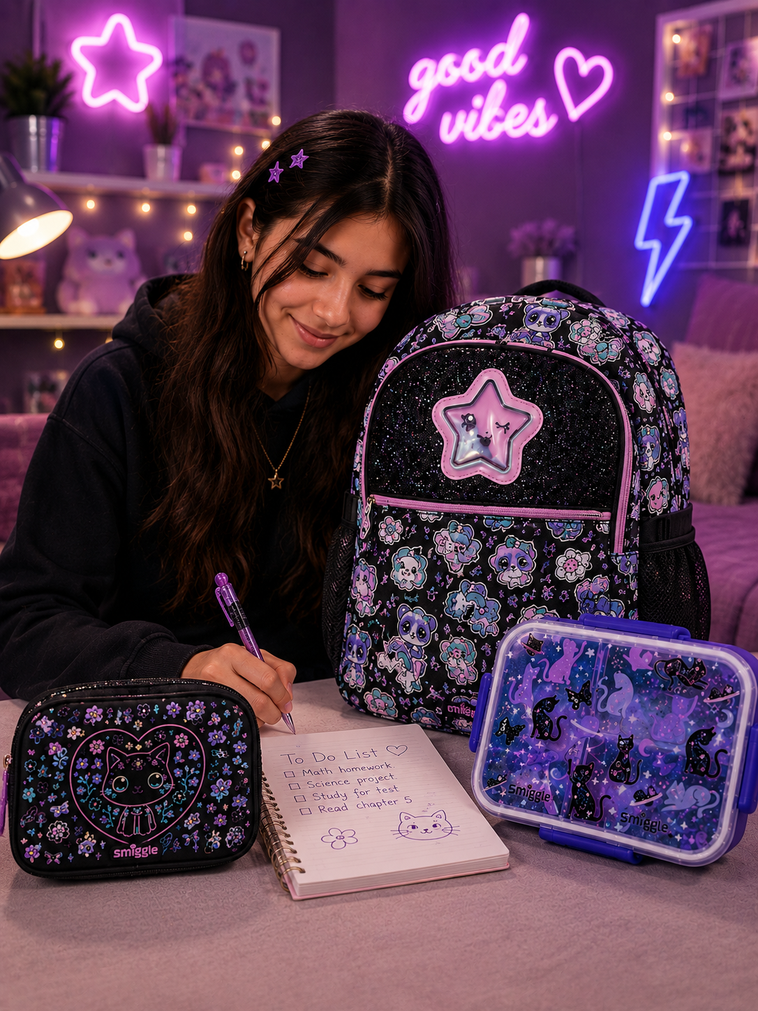 Smiggle Starry Night School bag deal
