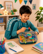 Dino Backpack & Steel Lunch Box Set