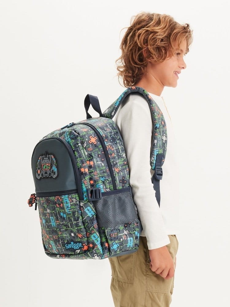 Smiggle Grey Trailblazer School Bag