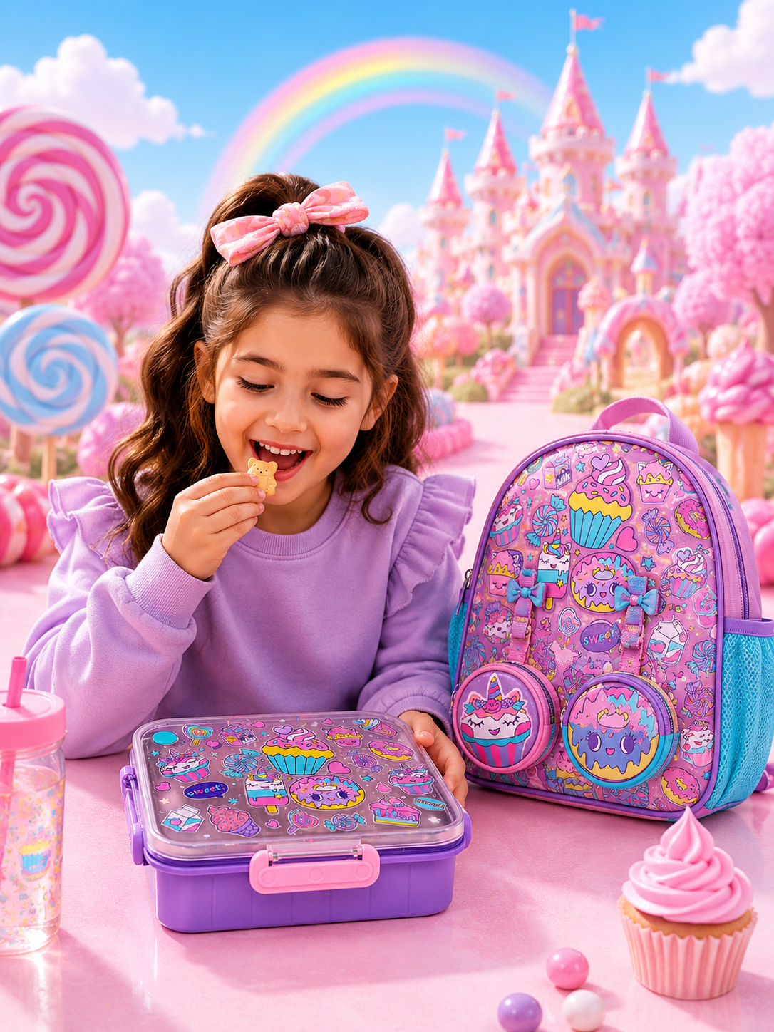 Smiggle Sweet Treats Backpack &amp; Lunch Box Combo