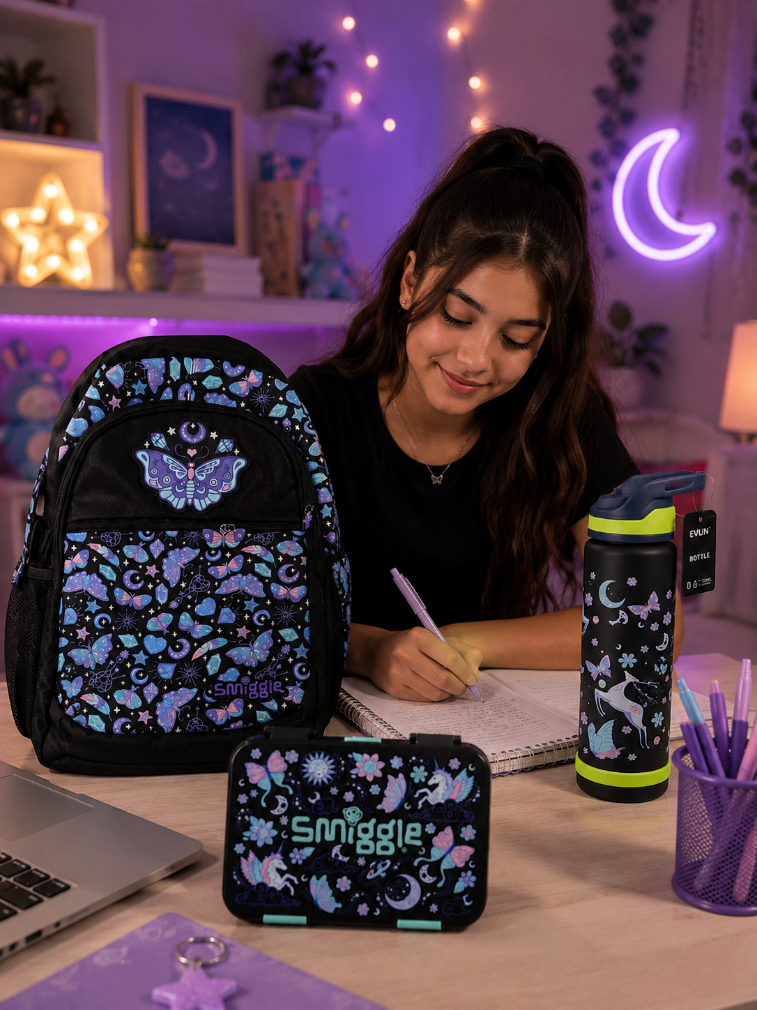 Smiggle Backpack, Lunch Box & Water Bottle deal