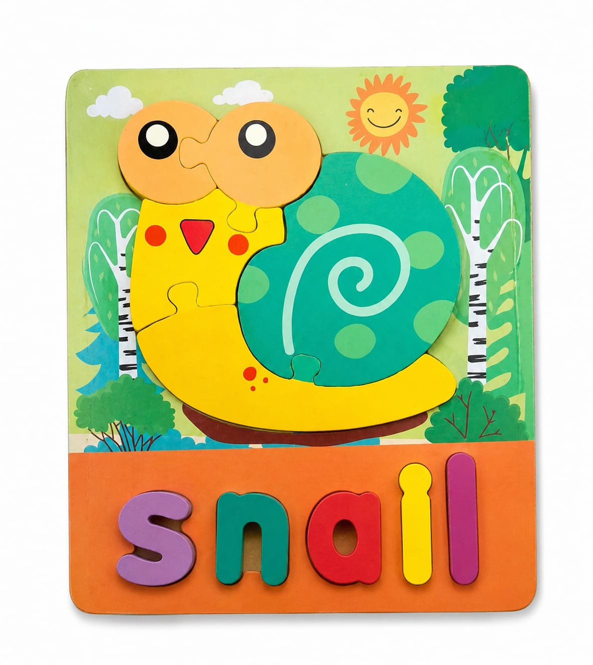 Wooden Educational Word Puzzle – Assorted Designs