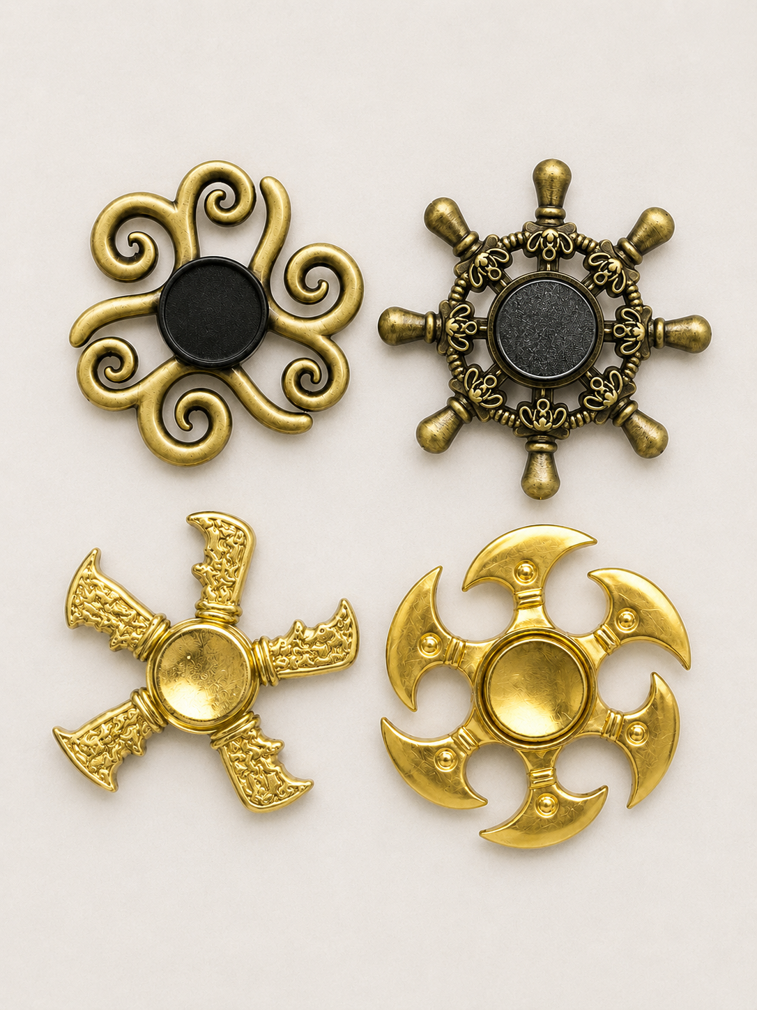 Vintage Metal Fidget Spinner Main image