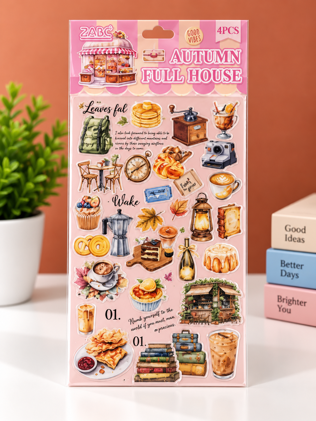 Autumn Full House Stickers – 4 Sheets