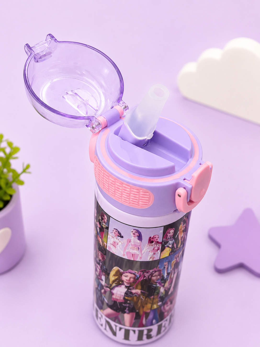 KPOP Huntrix Stainless Steel Water Bottle – 600ml