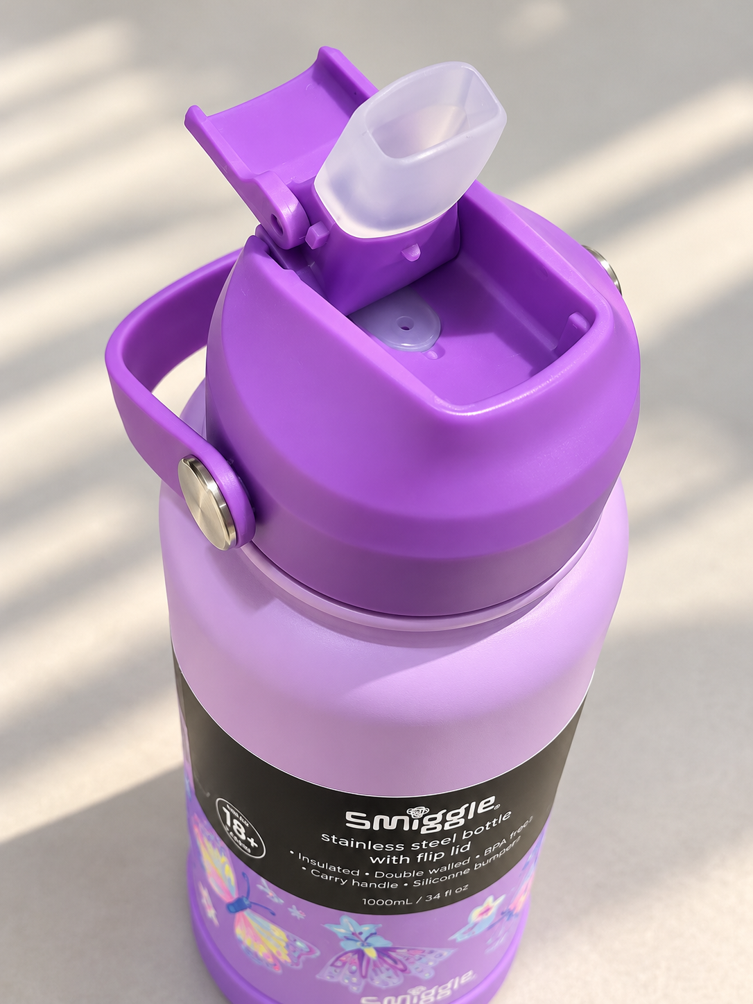 Smiggle Insulated Stainless Steel Bottle – 1000ml