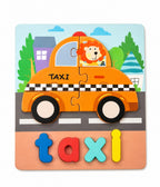 Wooden Educational Word Puzzle – Assorted Designs
