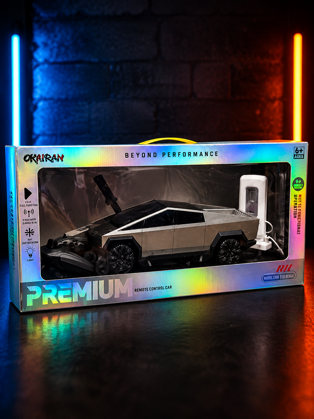 Cybertruck Remote Control Car with Charging Station