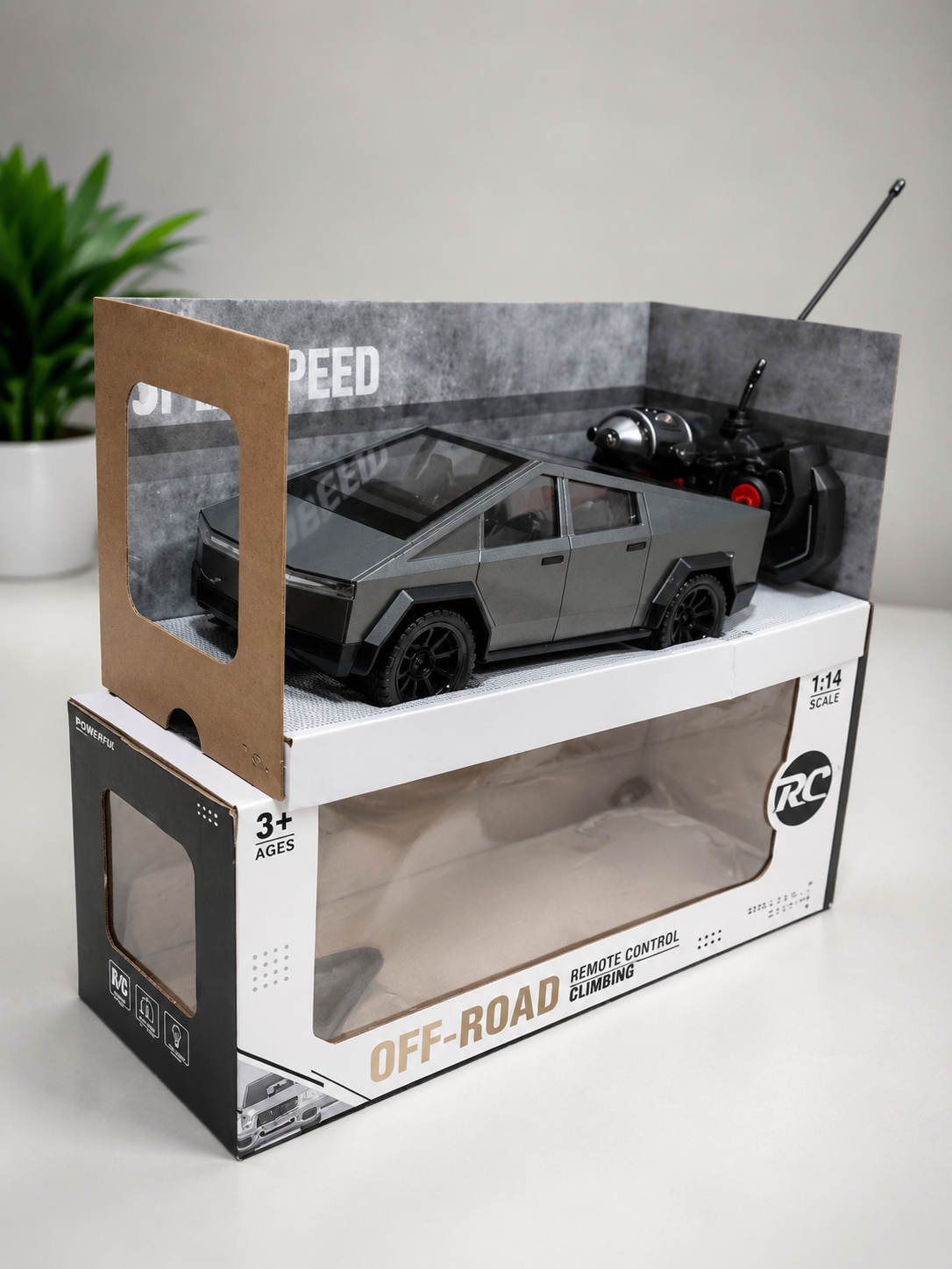Tesla Cybertruck Remote Control Car – 1:14 Scale – 11 Inch – alternate product view 3