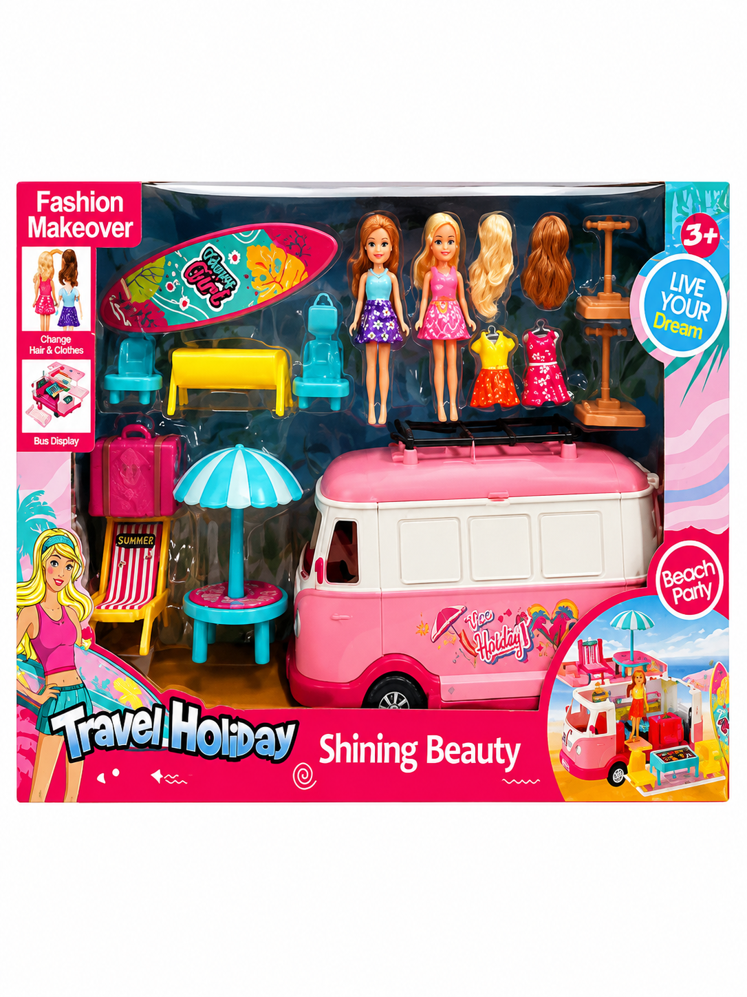 TRAVEL HOLIDAY DOLL SET