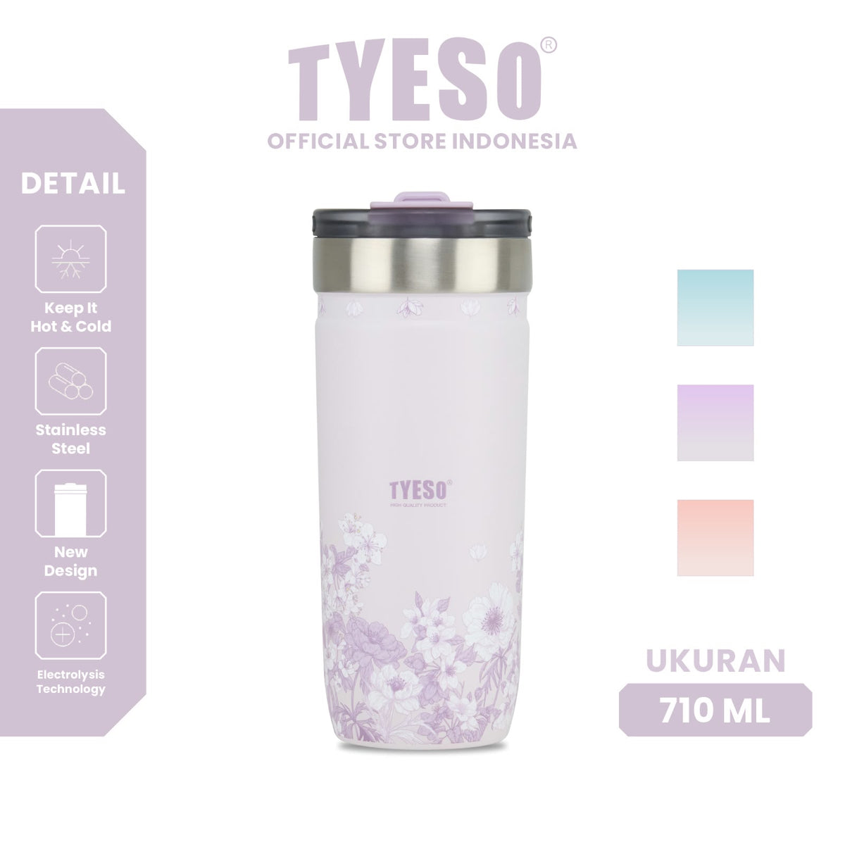 TYESO Opaline Vacuum Insulated Tumbler – 710 ml