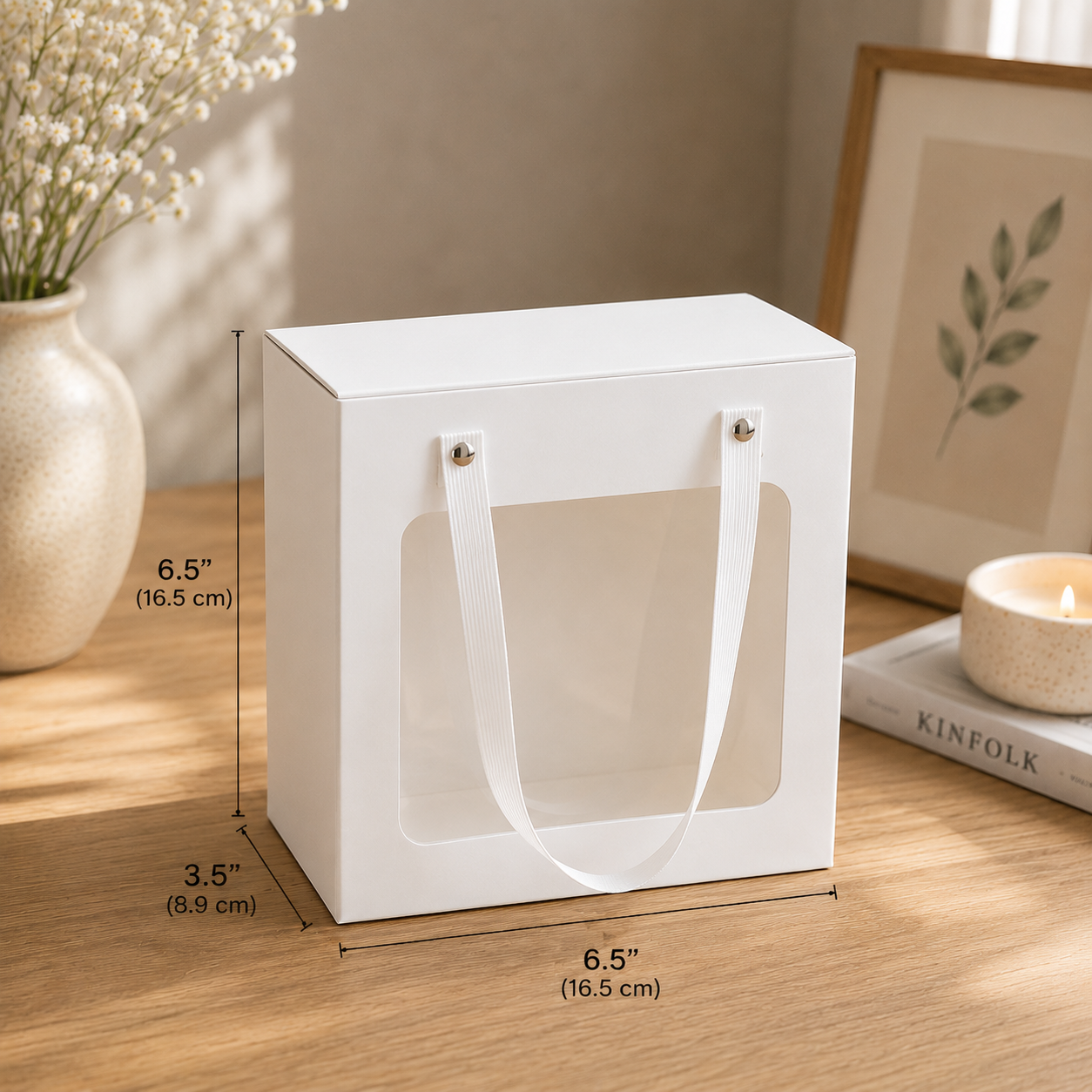 Premium Window Gift Box with Handles