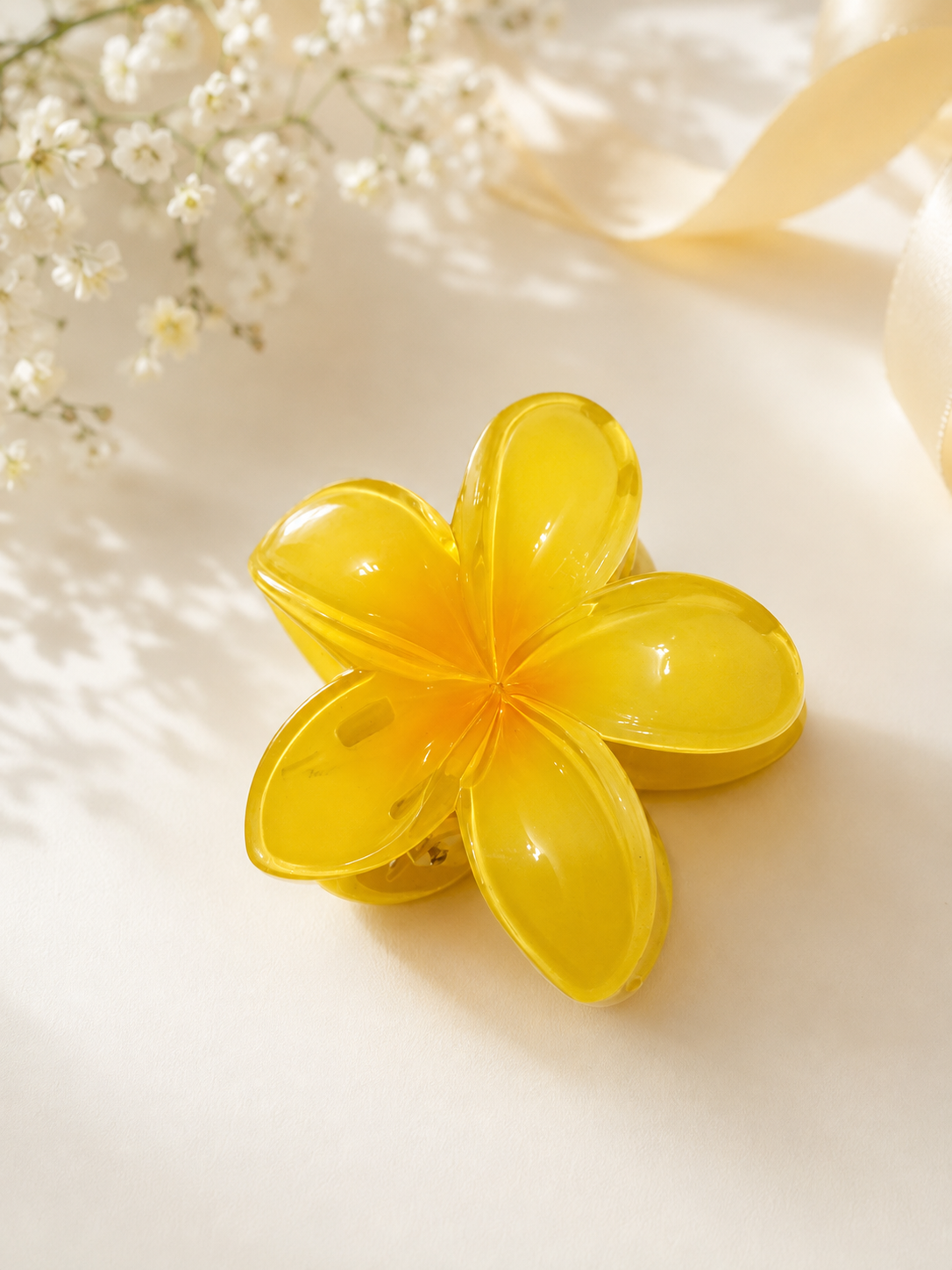 Glossy Flower Hair Claw Clip